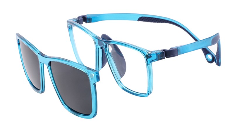 Magnetic clip-on kid's frames